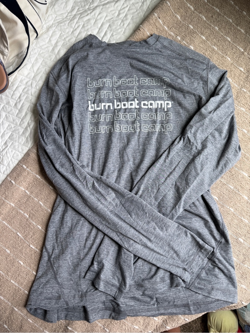 Burn Boot Camp Men's Long Sleeve Shirt - Gray
